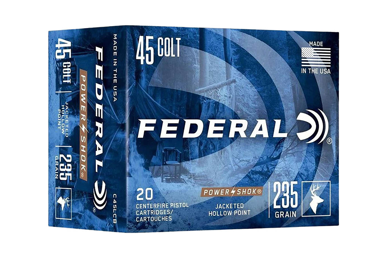 FEDERAL AMMUNITION 45 Colt 235gr JHP Power-Shok 20/Box